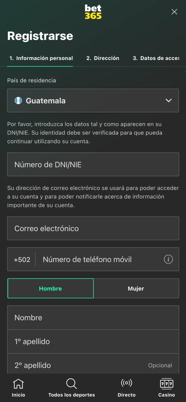 Explora los pasos de registro en la app de Bet365 y crea tu cuenta hoy.