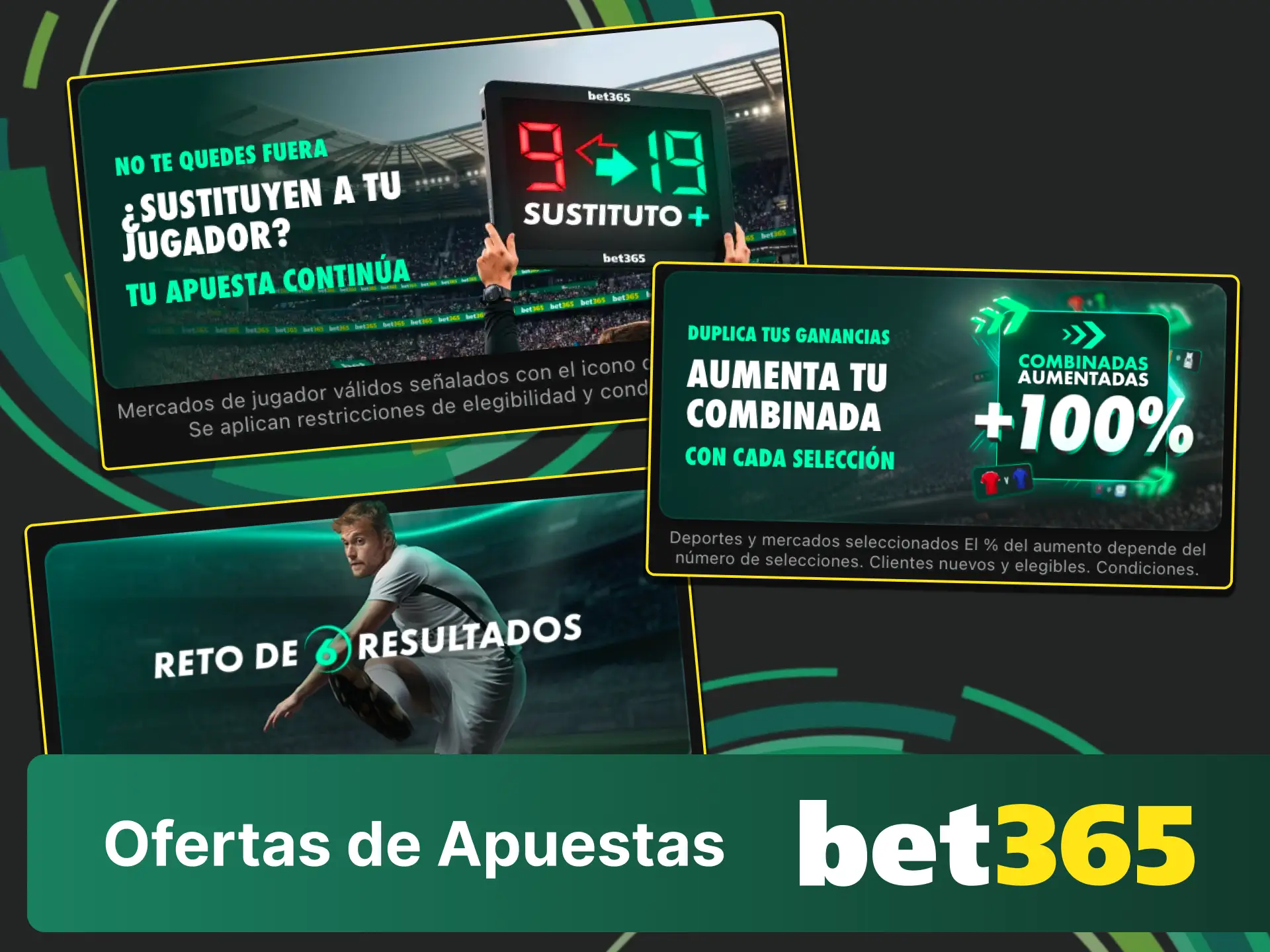 Consulta las ofertas de apuestas deportivas en Bet365 y haz tu jugada hoy.
