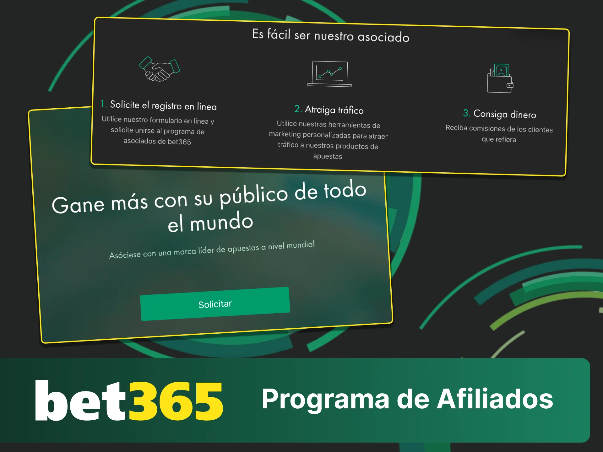 Únete al programa de afiliados de Bet365 y genera ingresos acumulados.
