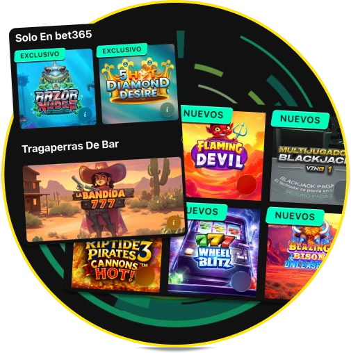 Explora el catálogo de más de mil juegos en Bet365 y elige tu preferido.