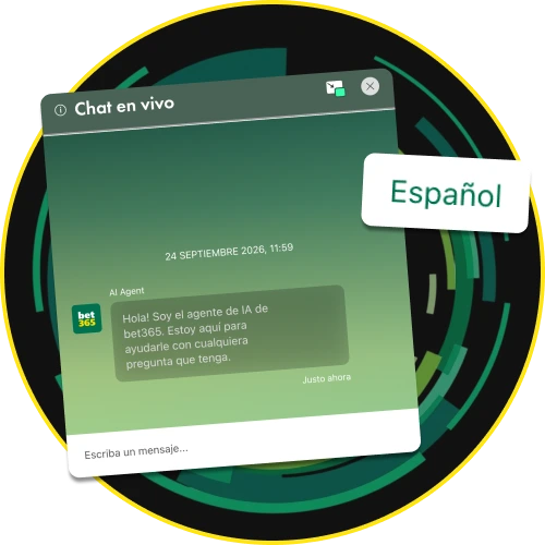 Contacta al soporte en español de Bet365 las 24 horas del día.