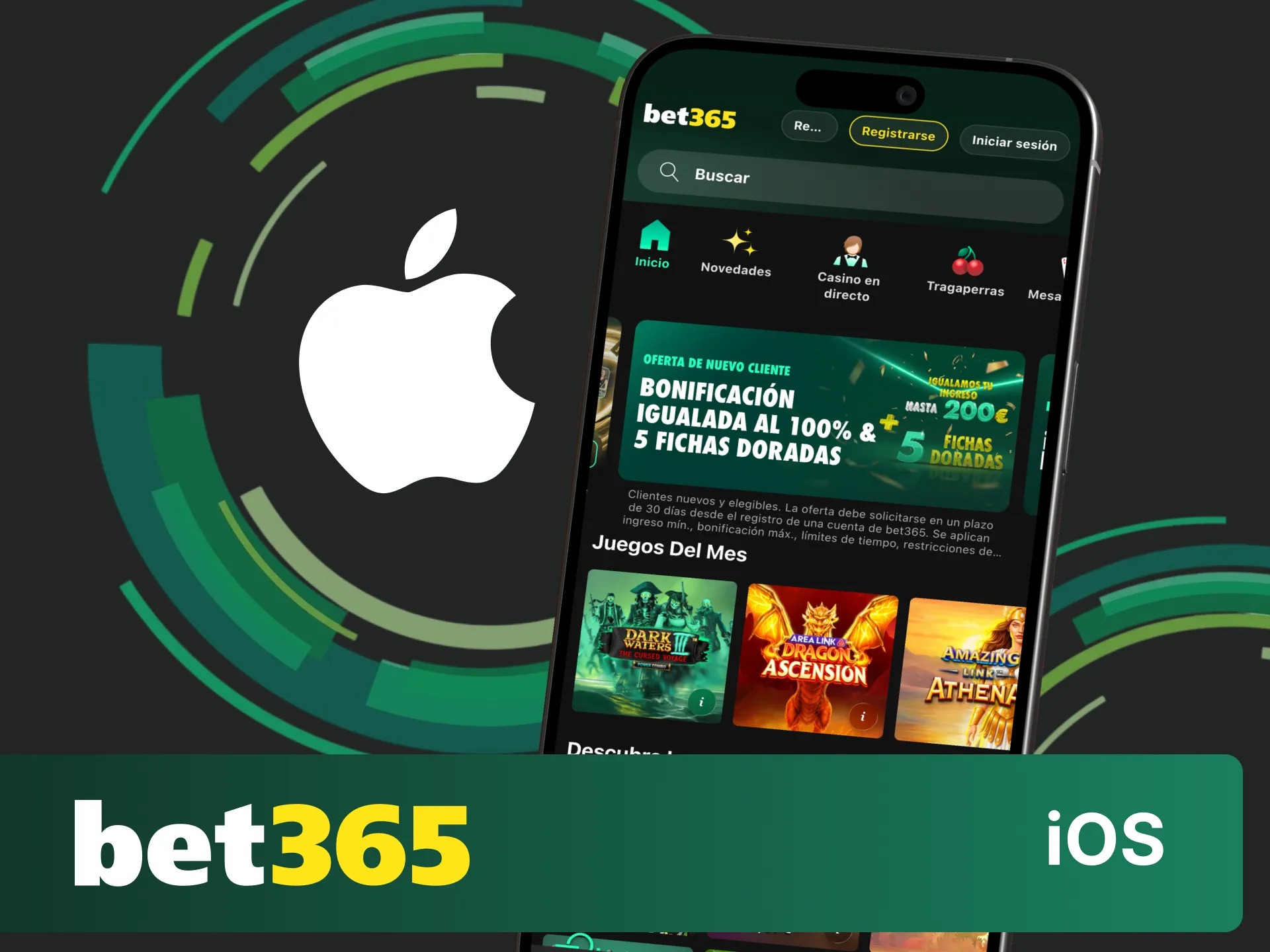 Accede a Bet365 desde Safari en iOS y empieza a jugar.