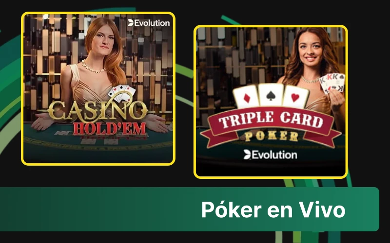 Juega al póker en vivo en Bet365 y desafía a otros jugadores.