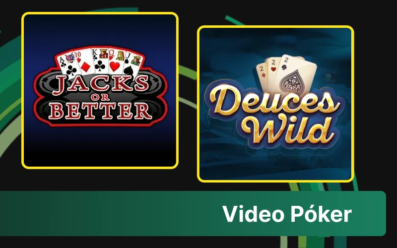 Explora el video póker en Bet365 y arma tu mejor jugada.