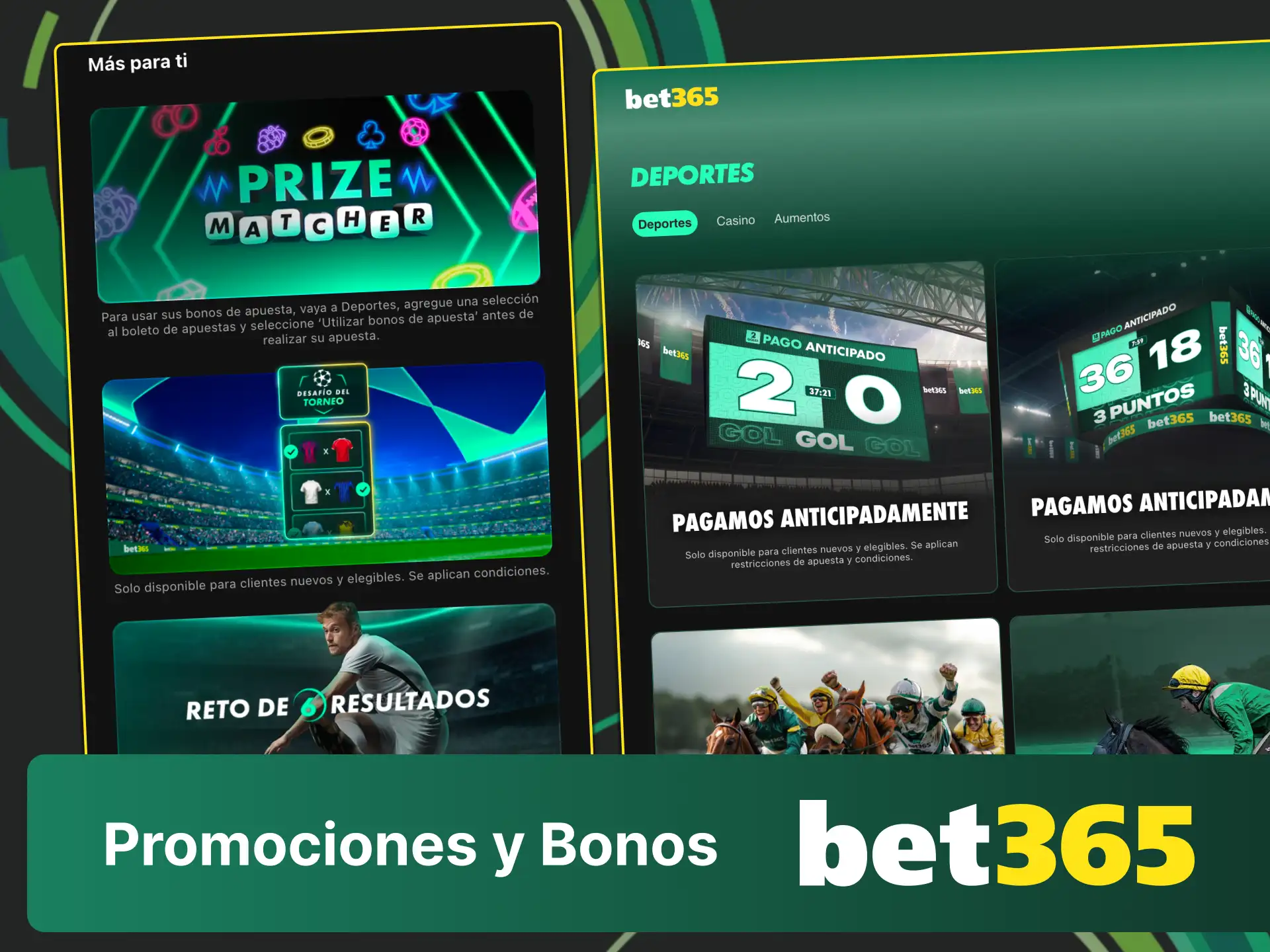 Consulta las promociones y bonos en Bet365 Guatemala dentro de tu cuenta.