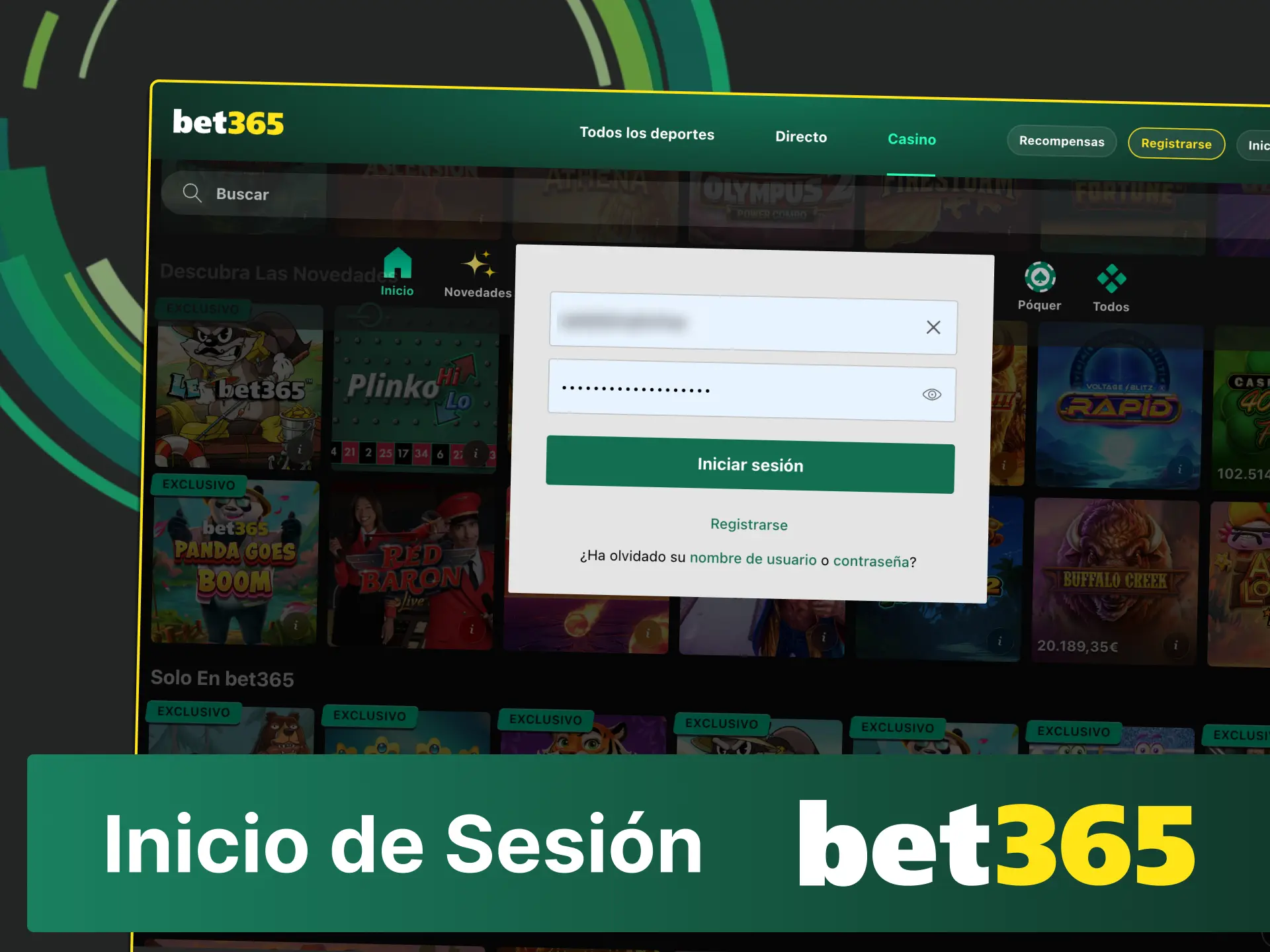 Inicia sesión en Bet365 con tus credenciales y revisa tu saldo disponible.